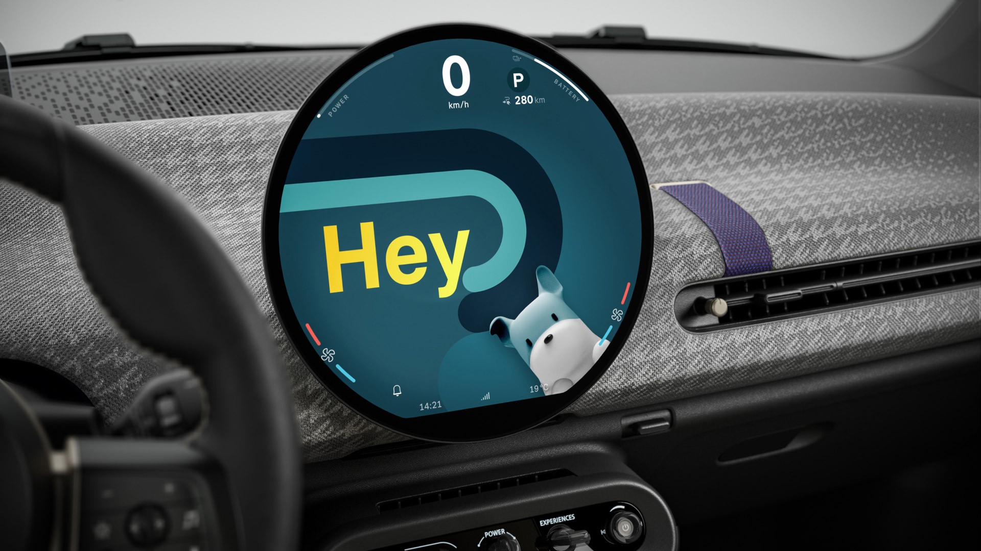 MINI pur electric - interior - panou de bord